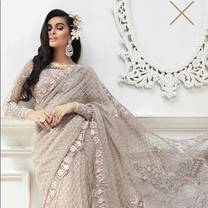 Maria b  Georgious net saree